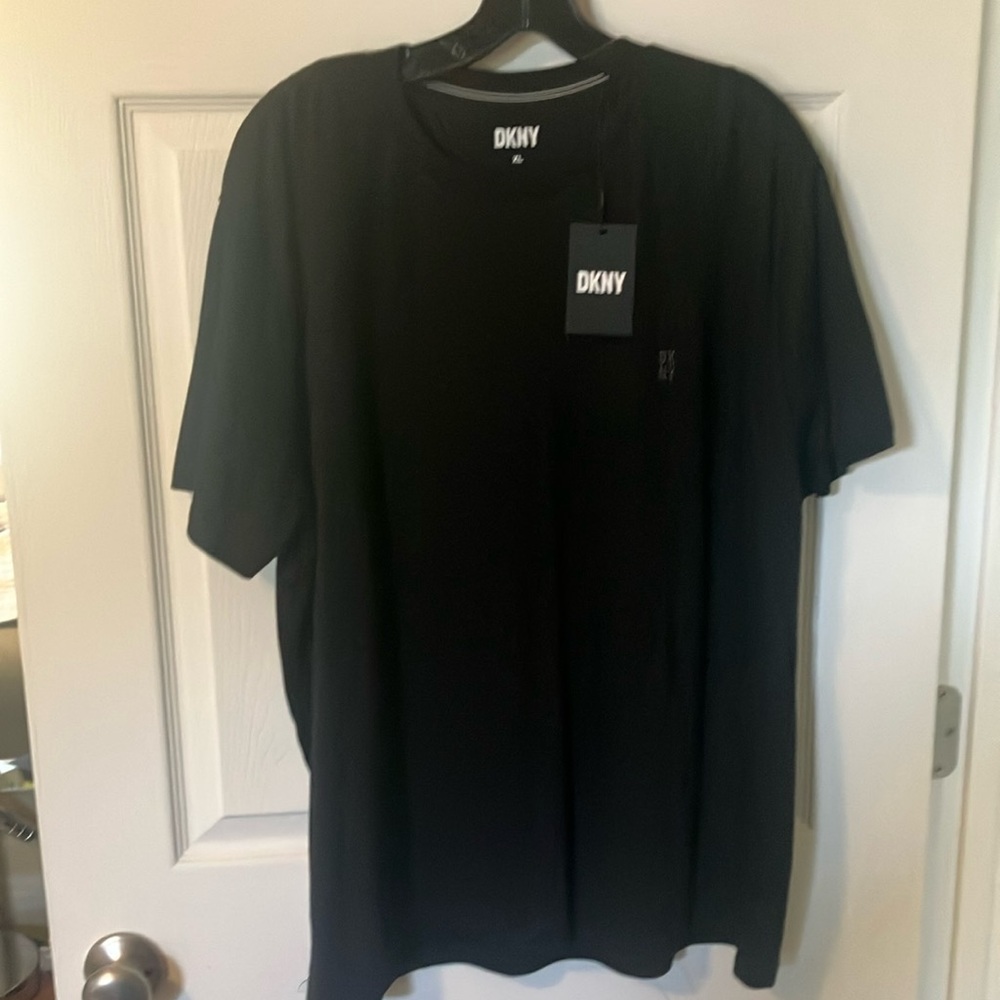 DKNY Black Short Sleeve Crew Neck Tee